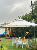 Luxury Side Pole Roman Umbrella | 360 Degrees Rotational | Water Base | 3.3 mtrs each side | Jumbo Size