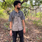 JAG Summit Seeker Hiking, Trekking & Travel Shirt | Ultra Light Parachute Fabric | Half Sleeves | Quick Dry | Asteriod