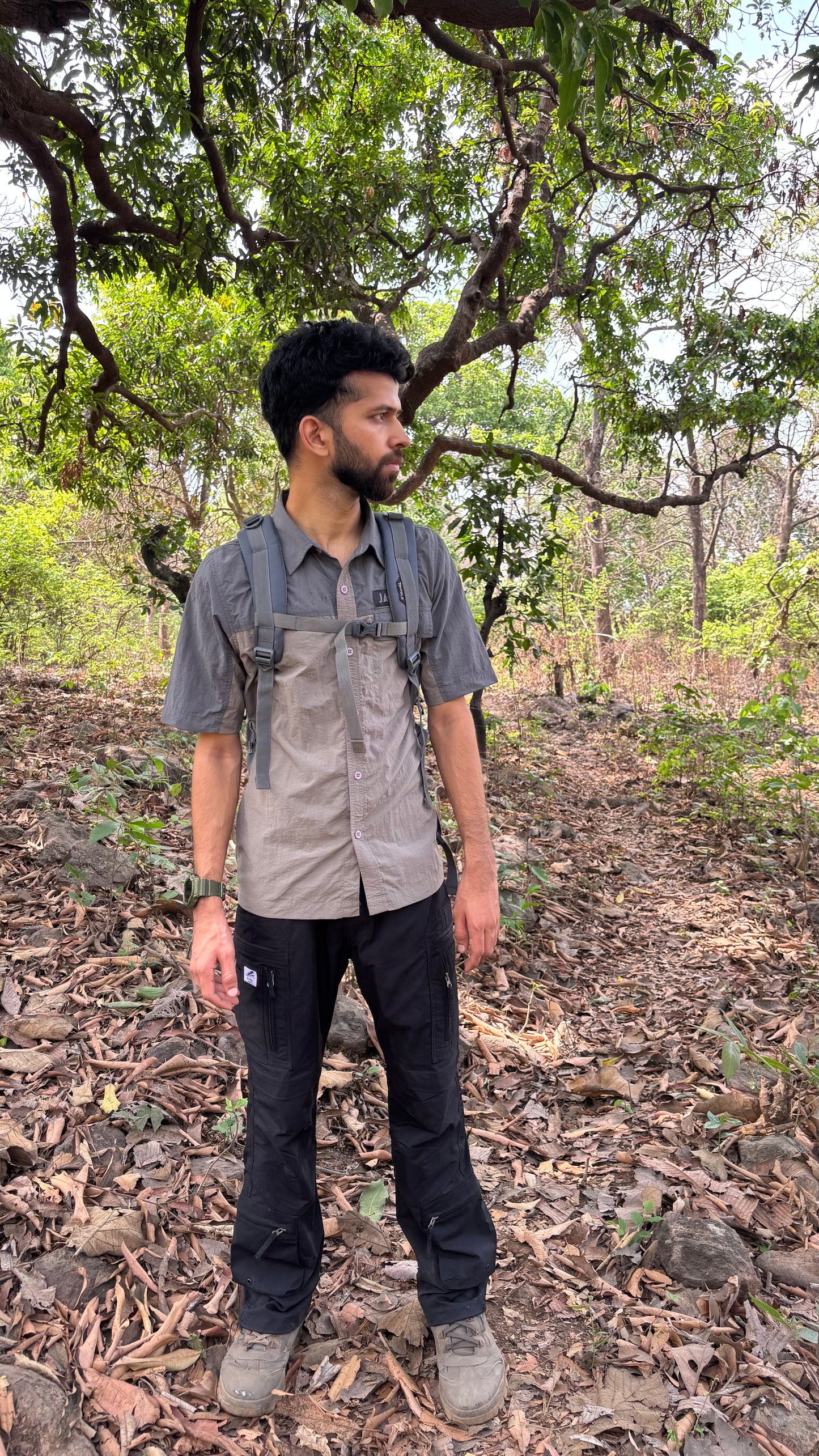 JAG Summit Seeker Hiking, Trekking & Travel Shirt | Ultra Light Parachute Fabric | Half Sleeves | Quick Dry | Mountains