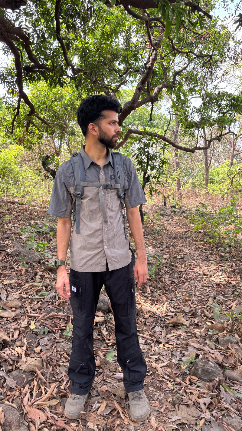 JAG Summit Seeker Hiking, Trekking & Travel Shirt | Ultra Light Parachute Fabric | Half Sleeves | Quick Dry