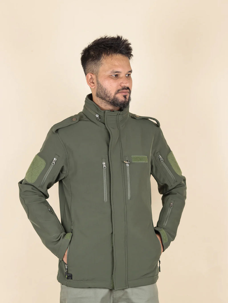 Tactical jacket with side zipper deals