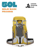 JAG 50L WATERPROOF NYLON HIKING BACKPACK – LARGE CAPACITY OUTDOOR TRAVEL & CAMPING RUCKSACK