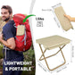 JAG|Folding Stool – Mini Outdoor Camping Chair | Portable Lightweight Foldable Stool with Carry Bag | Durable Slacker Seat for Fishing, Hunting, Travel, Hiking & Picnics