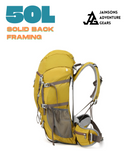 JAG 50L WATERPROOF NYLON HIKING BACKPACK – LARGE CAPACITY OUTDOOR TRAVEL & CAMPING RUCKSACK