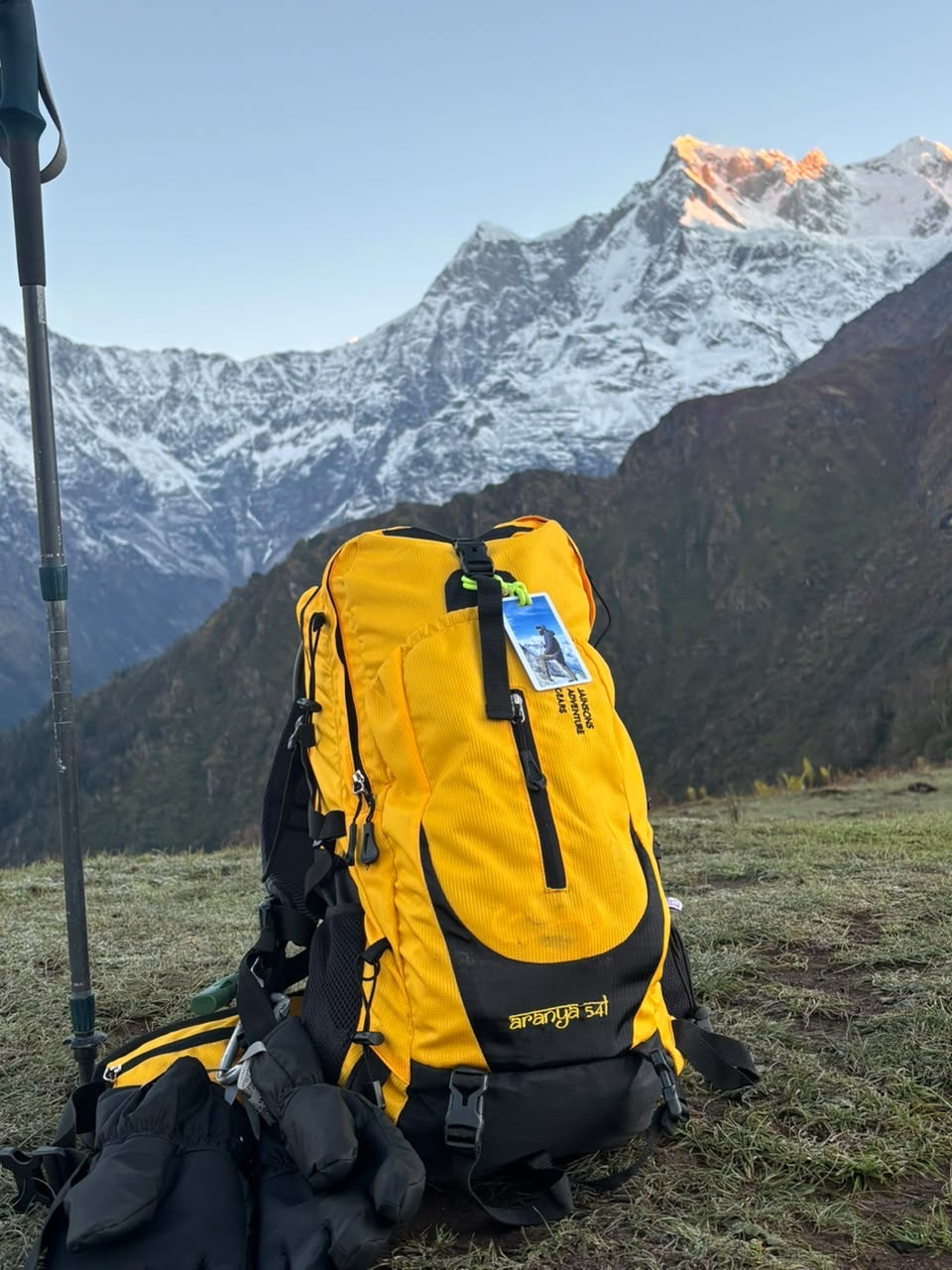 JAG Aranya 54L Backpack | Air Flow Back Support | Twin Aluminium Rods + Mesh | Alpine Sunset