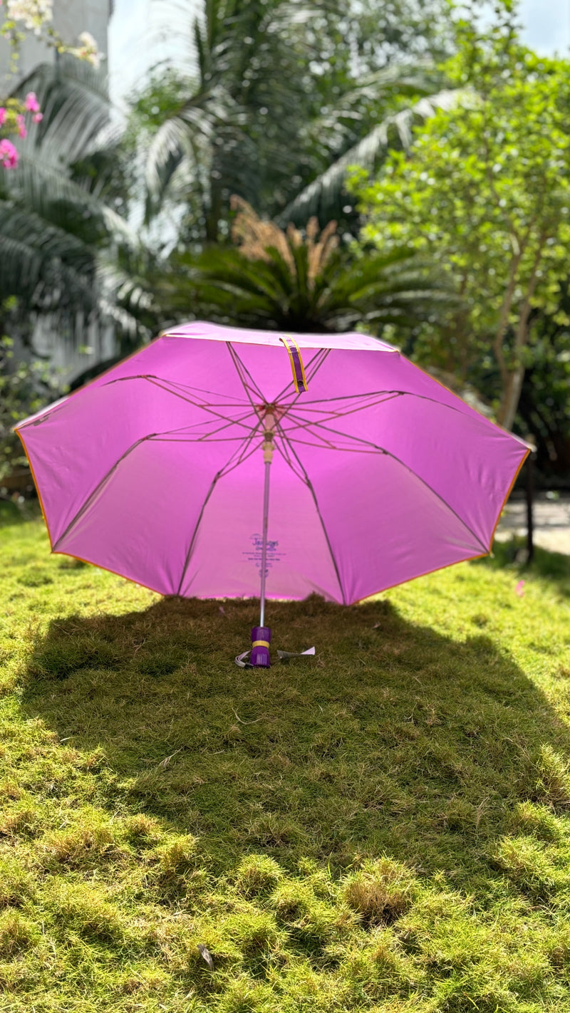 Jainsons Rain Splash 2 Fold Umbrella | Nylon Fabric | Violet