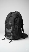 JAG Aranya 45L Alpine Backpack | Air Flow Back Support | Twin Aluminium Rods + Mesh | Solar Flare