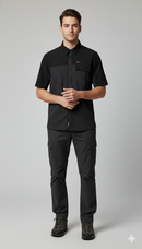 JAG Summit Seeker Hiking, Trekking & Travel Shirt | Ultra Light Parachute Fabric | Half Sleeves | Quick Dry | Mountains