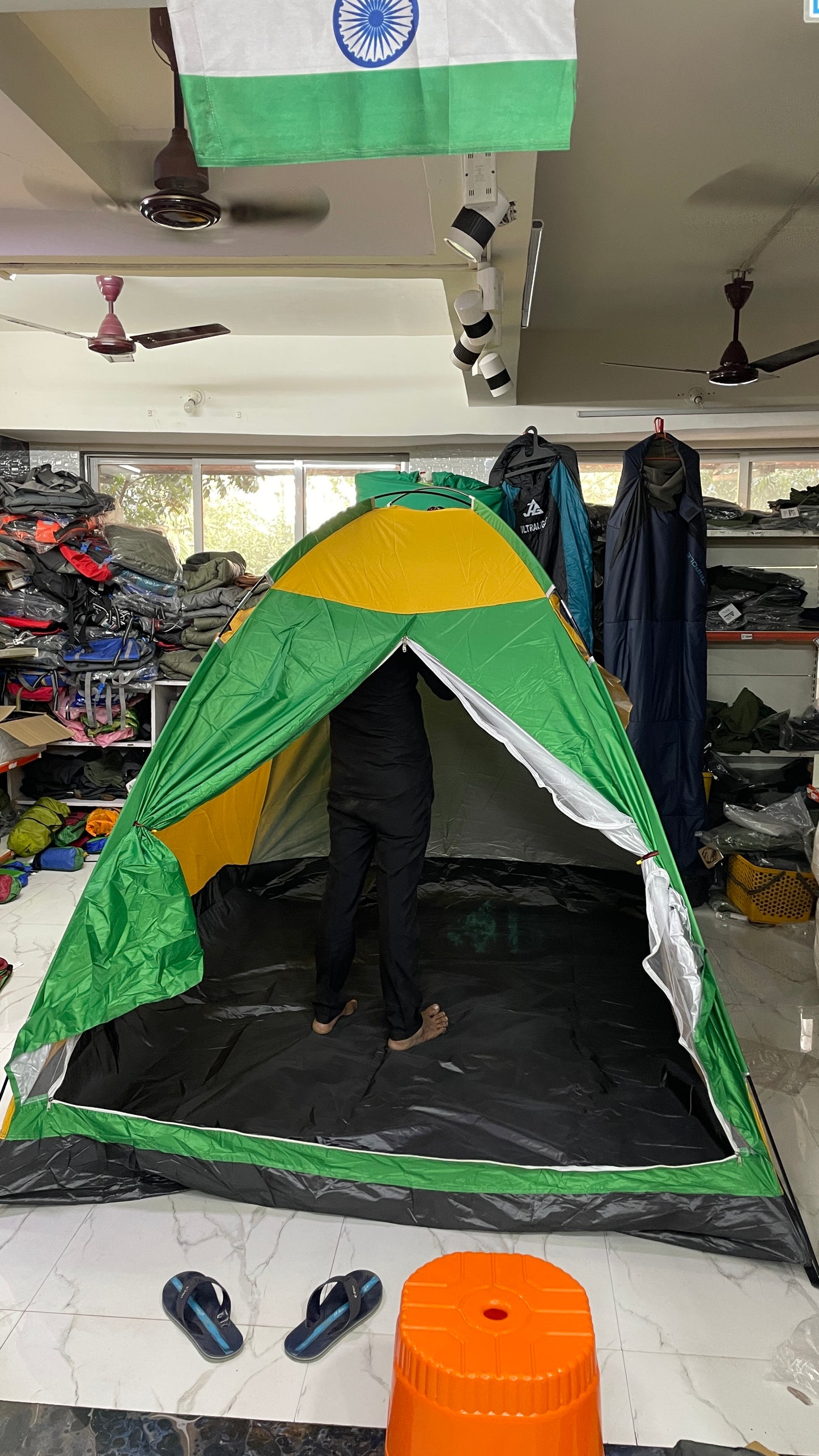 Basic Ground Tents | Polyester Fabric with Silver Coating Inside