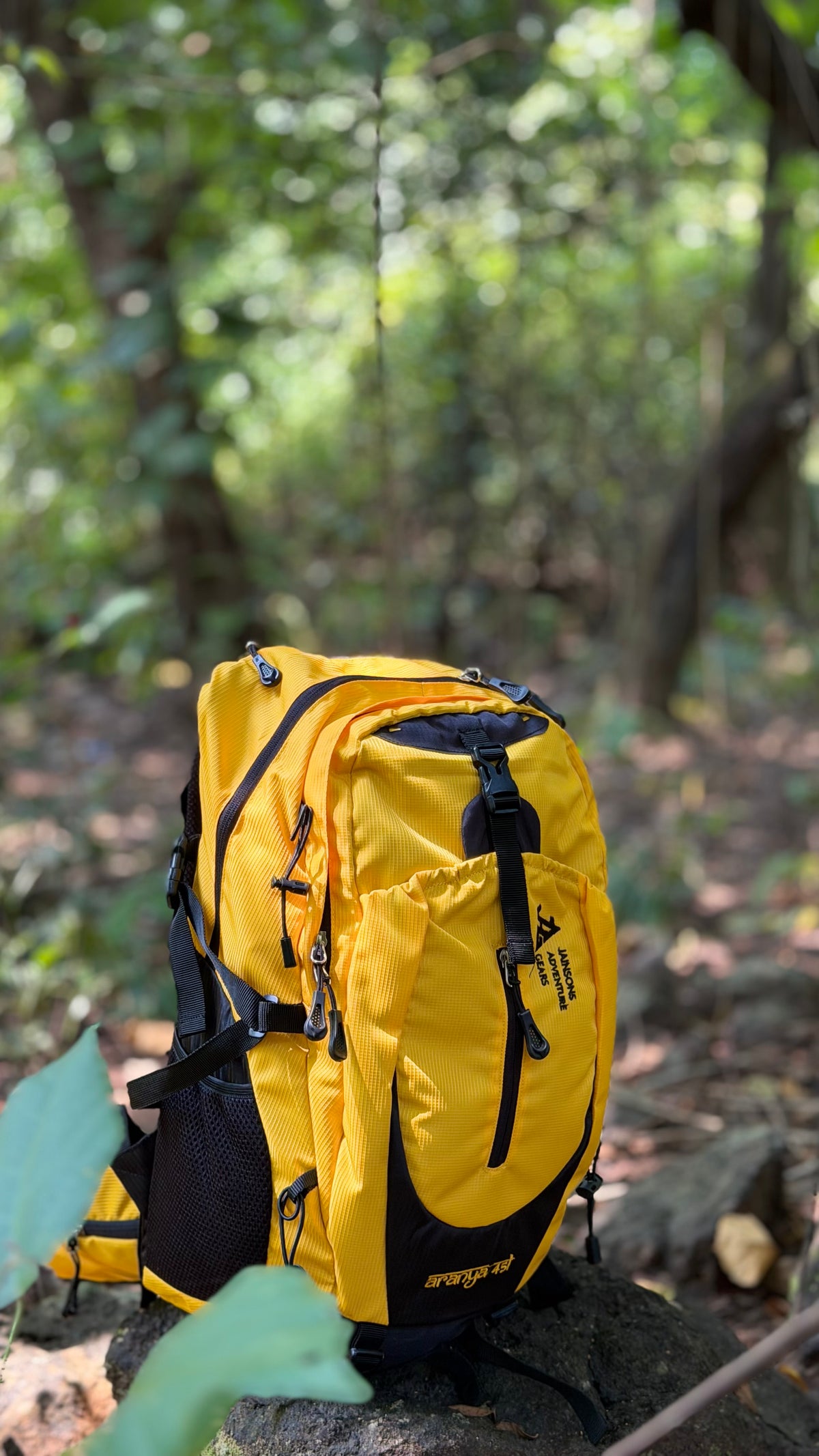 JAG Aranya 45L Alpine Backpack | Limited Edition | Air Flow Back Support | Twin Aluminium Rods + Mesh | Desert Fawn