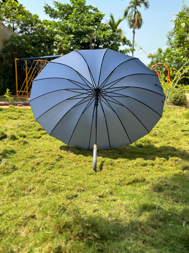 Jainsons Watermark Colour Changing Umbrella | Long Umbrella | J Handle | Teal