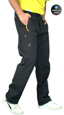 JAG Mt. Kailash Series Trekking & Hiking Pants | Snow Proof | Fleece Inside | Unisex Design | Bonded Fleeced Fabric | Snow Trekking Pants | Triple Layered Fabric | Jet Black - Limited Edition