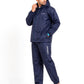 Jainsons Premium Men's Raincoat Set | Navy Blue | Waterproof Hooded Rain Suit with Jacket, Pants & Carry Pouch