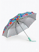 Jainsons Bloom X4 Umbrella | 2 Fold Umbrella | Silver Print | Flora 5