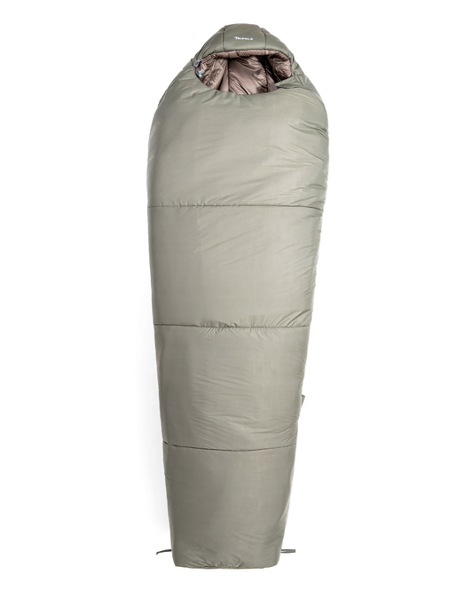 Tripole Shivalik Indoor and Outdoor Sleeping Bag for Hiking, Trekking and Travelling | Mummy Shape | 3 Year Warranty (-10°C Army Green)
