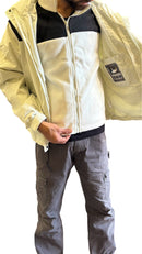JAG Polar Pro Double Jacket | Fleece Jacket with Windcheater | All Weather | 3 in 1 | Pearl White