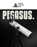Pegasus 76700 Reflector Telescope | Magnification 105x to 348x: Barlow + 20mm = 105x | Barlow + 12.5mm = 168x | Barlow + 6mm = 348x | Finder scope Optical Finderscope 5X24
