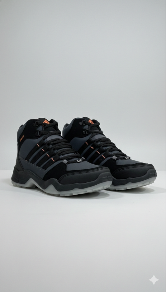 CTR RUB 600 Series High Ankle Hiking & Trekking Shoes | Grey | Light Weight  | Unisex | Coasters Trekking Shoes