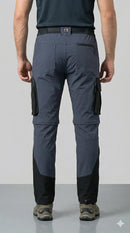 JAG Aerofit Convertible Travel & Hiking Pants | 5 Pocket Design | Stretchable Fabric | Deep Blue | Pants for Trekking