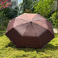 Jainsons YD Piping 3 Fold Umbrella | Nylon Fabric | Unisex Design | Brown