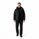 JAG Polar Pro Double Jacket | Fleece Jacket with Windcheater | All Weather | 3 in 1 | Jet Black