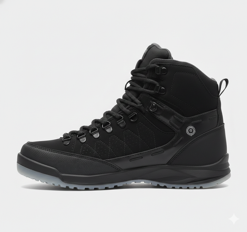 NEW Mens Outdoor Walking Hiking Trail All Terrain Boots Sherpa Black Size 9 Dagaeig Hiking Boots Men Mid-Rise Lightweight Hiking  main image 4