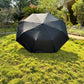 Jainsons 3 Fold Jet Black Umbrella | Fibre Frame | Jumbo size
