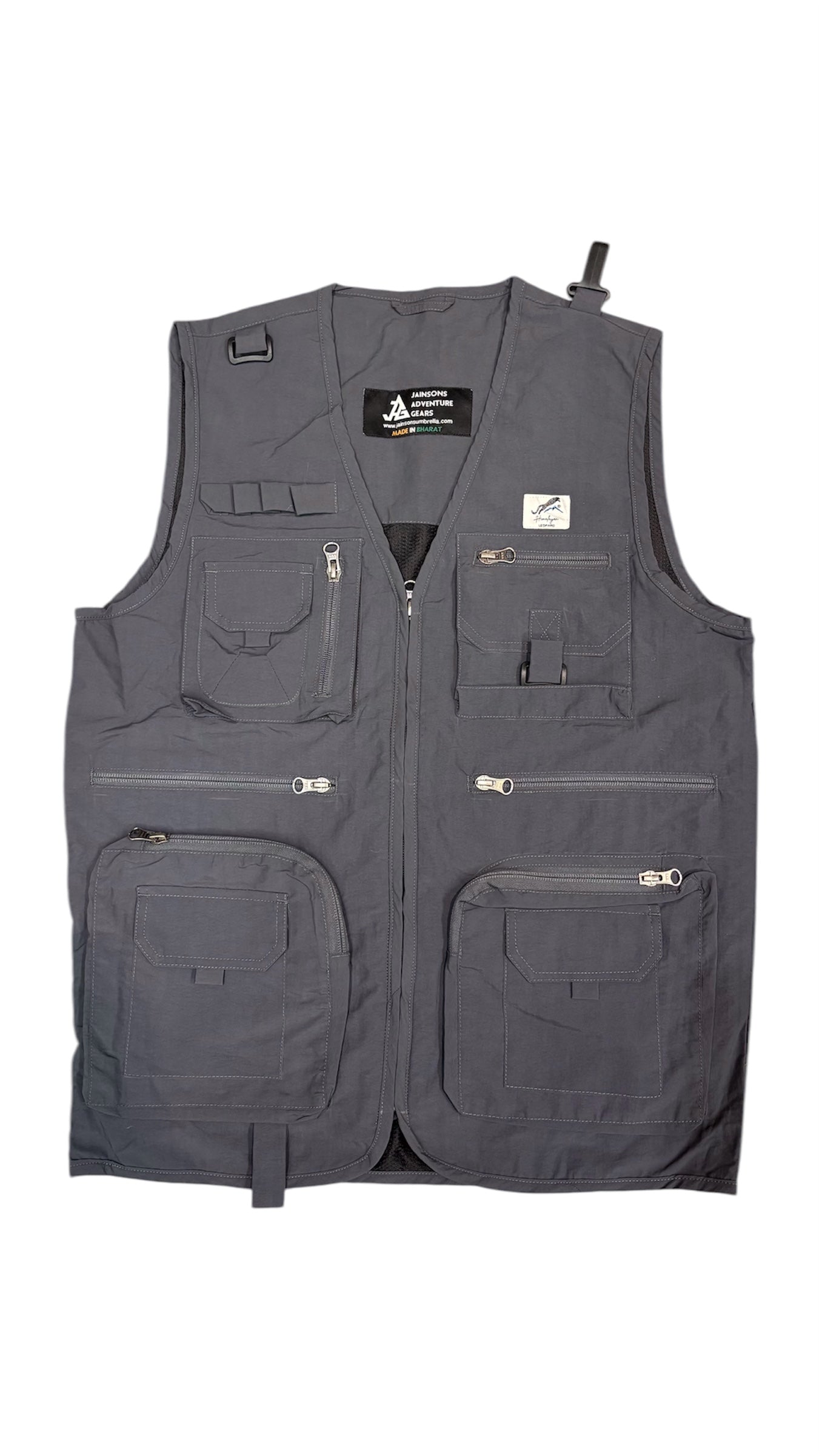 Himalayan Leopard Kaziranga Series Multi-Pocket Jacket | Safari Jacket | 9 Pockets | Unisex | Travellers Jacket | Vest