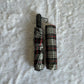 Jainsons Rain-Check 3 Fold Jumbo Umbrella | Checks Print | Black with Red Lining
