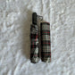 Fully Automatic Jainsons Rain-Check 3 Fold Jumbo Umbrella | Checks Print | Black with Red Lining