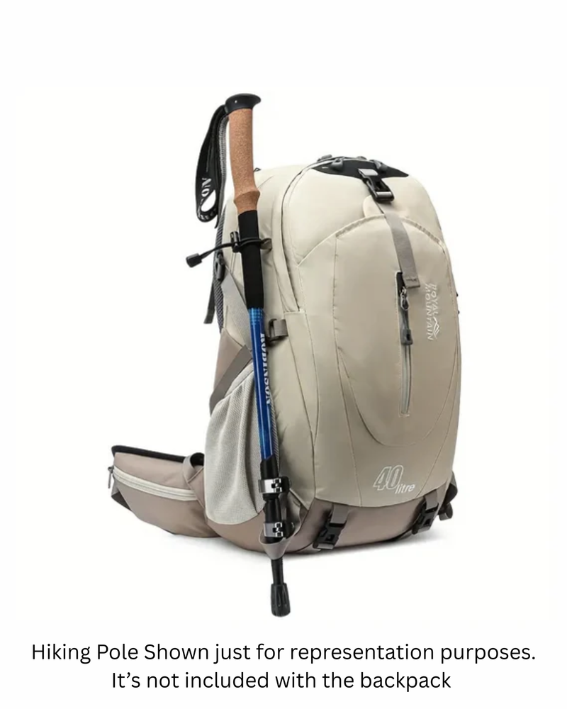 JAG 40L WATERPROOF NYLON HIKING BACKPACK – LARGE CAPACITY OUTDOOR TRAVEL & CAMPING RUCKSACK