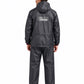 Jainsons Premium Men's Raincoat Set | Black & Red | Lightweight Waterproof Rain Suit with Hood & Carry Pouch