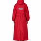 Jainsons Premium Women's Long Raincoat | Red | Waterproof Hooded Rainwear with Belt & Carry Pouch