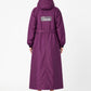 Jainsons Premium Women's Long Raincoat | Purple | Waterproof Hooded Rainwear with Belt & Carry Pouch