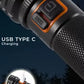 5 Modes Flashlight, Super Bright Cree T6 LED Light Torch | Full Metal Body