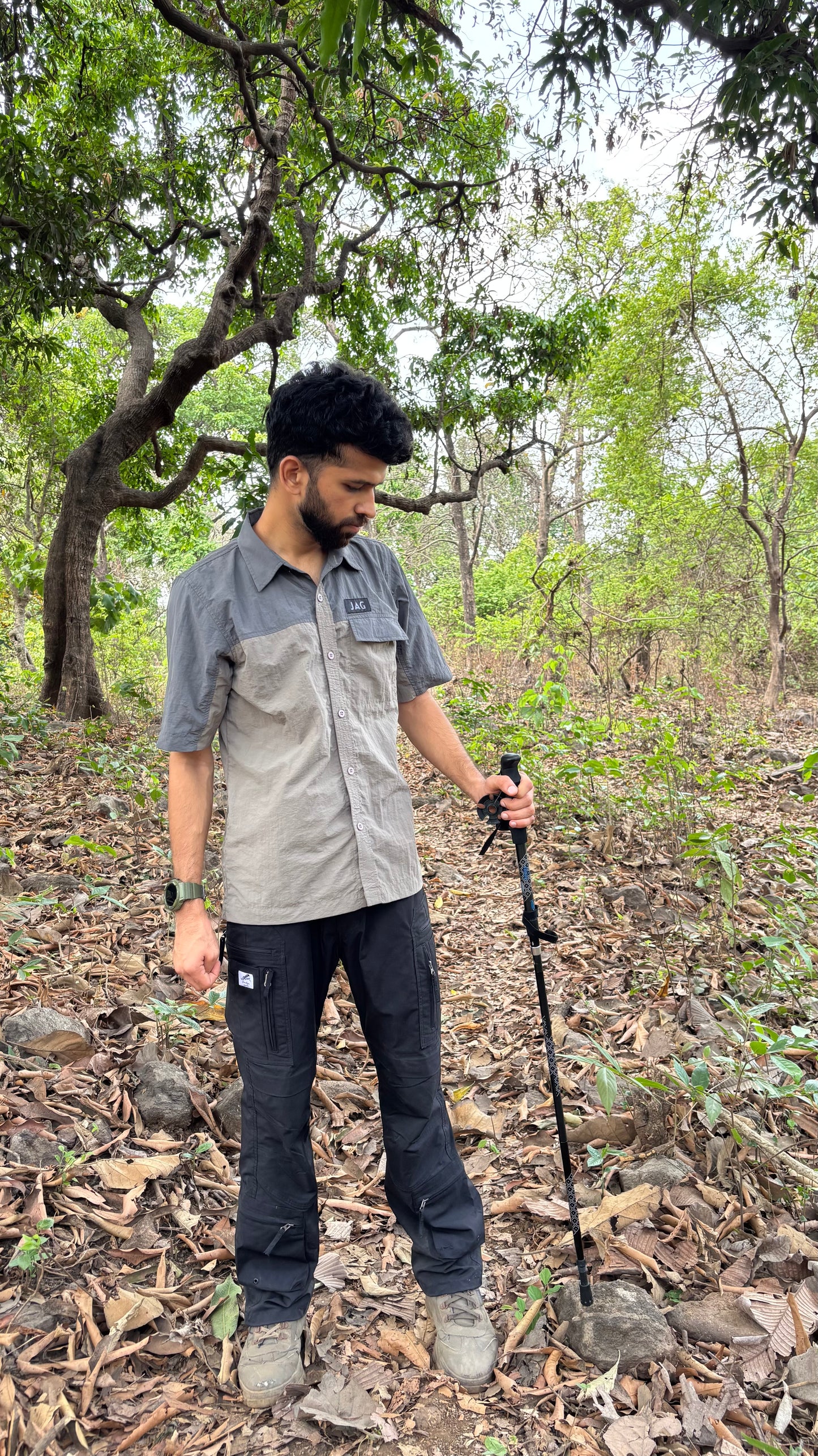 JAG Summit Seeker Hiking, Trekking & Travel Shirt | Ultra Light Parachute Fabric | Half Sleeves | Quick Dry | Mountains