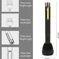 Long Range LED Torch 2400mAh Battery Torch Torch (Black, 12 cm, Rechargeable) | Lithium Battery