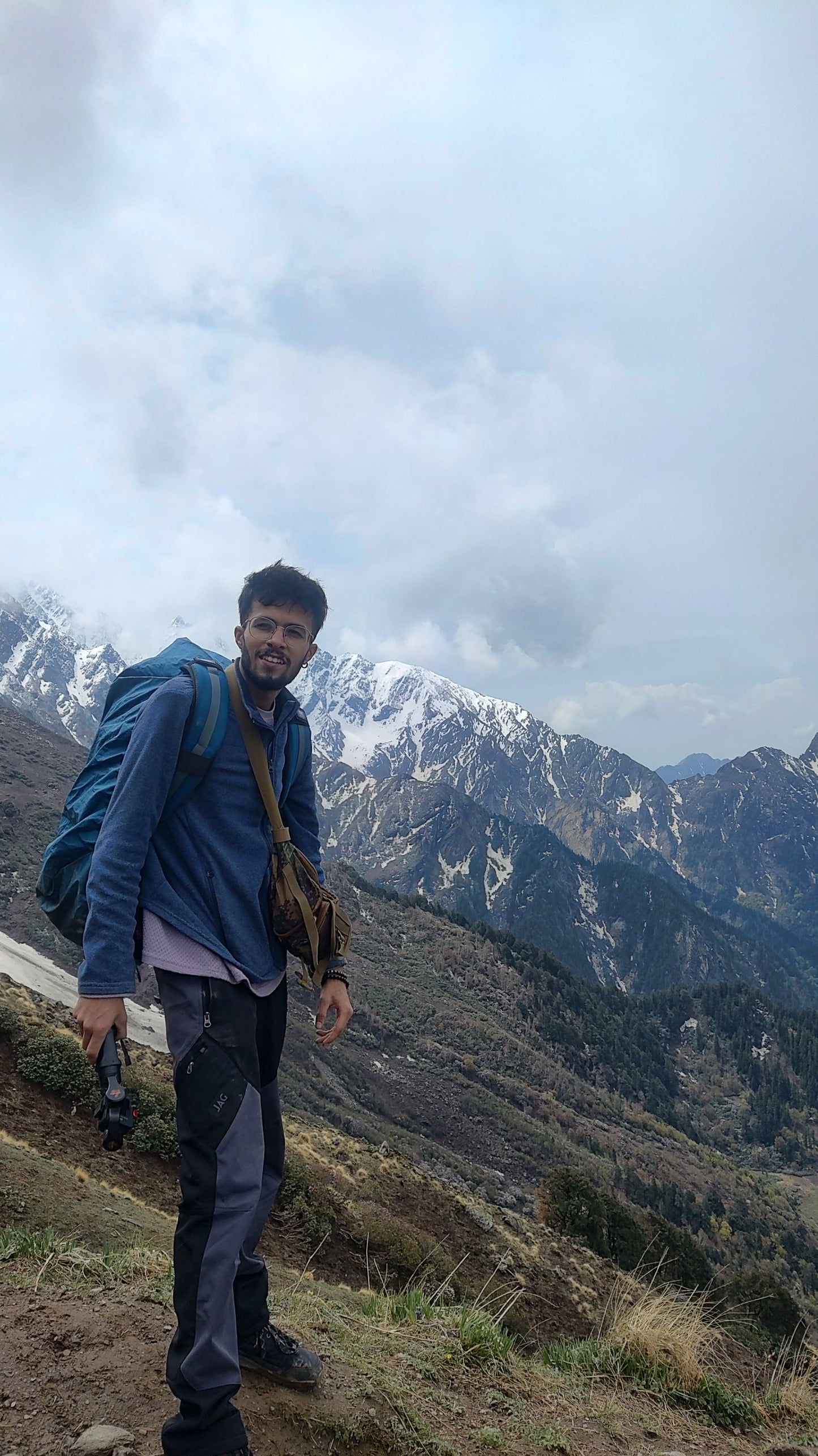 JAG Mt. Kailash Series Trekking & Hiking Pants | Snow Proof | Fleece Inside | Unisex Design | Bonded Fleeced Fabric | Snow Trekking Pants | Triple Layered Fabric | Black Grey