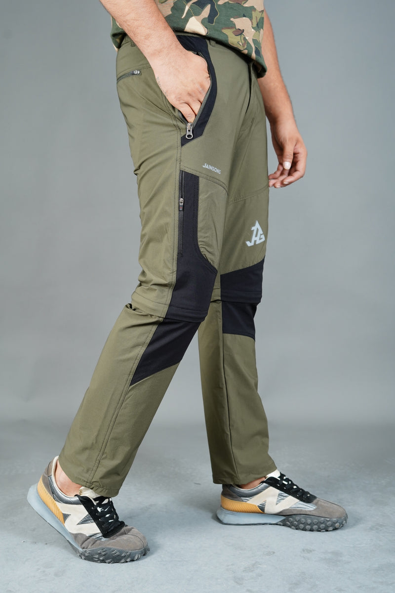 JAG Delta 2.0 Convertible Trekking & Hiking Pants | Traveller Series | Quick-Dry | Unisex Design | 6 Pockets