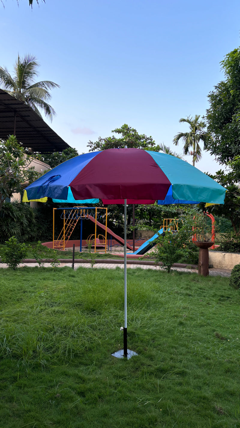 Outdoor Garden Umbrella | Polyester 190T Fabric | Garden Umbrella | Outdoor Umbrella | 6/7/8 Feet Diameter