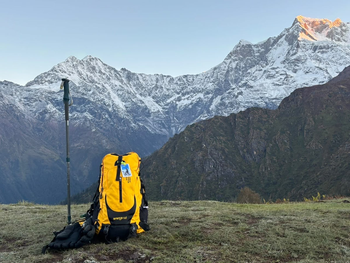 JAG Aranya 54L Backpack | Air Flow Back Support | Twin Aluminium Rods + Mesh | Alpine Sunset