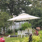 Luxury Side Pole Roman Umbrella | 360 Degrees Rotational | Water Base | 3.3 mtrs each side | Jumbo Size