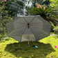 Jainsons YD Piping 3 Fold Umbrella | Nylon Fabric | Unisex Design | Grey
