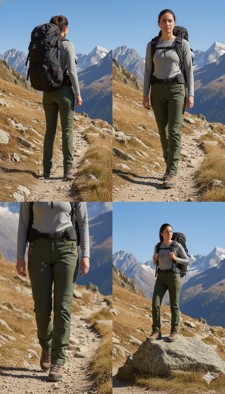 JAG Sprint Hiking & Trekking Pant | Performance Gear | 2 Pockets | Knee Darts | Space Grey