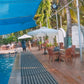2.5 Mtr Side Pole Umbrella (Square Shape, 360 Degrees Rotating with Marble Base)