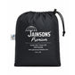 Jainsons Premium Men's Raincoat Set | Black & Red | Waterproof Hooded Rain Suit with Jacket, Pants & Carry Pouch
