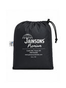 Jainsons Men's Premium Raincoat | Black Orange
