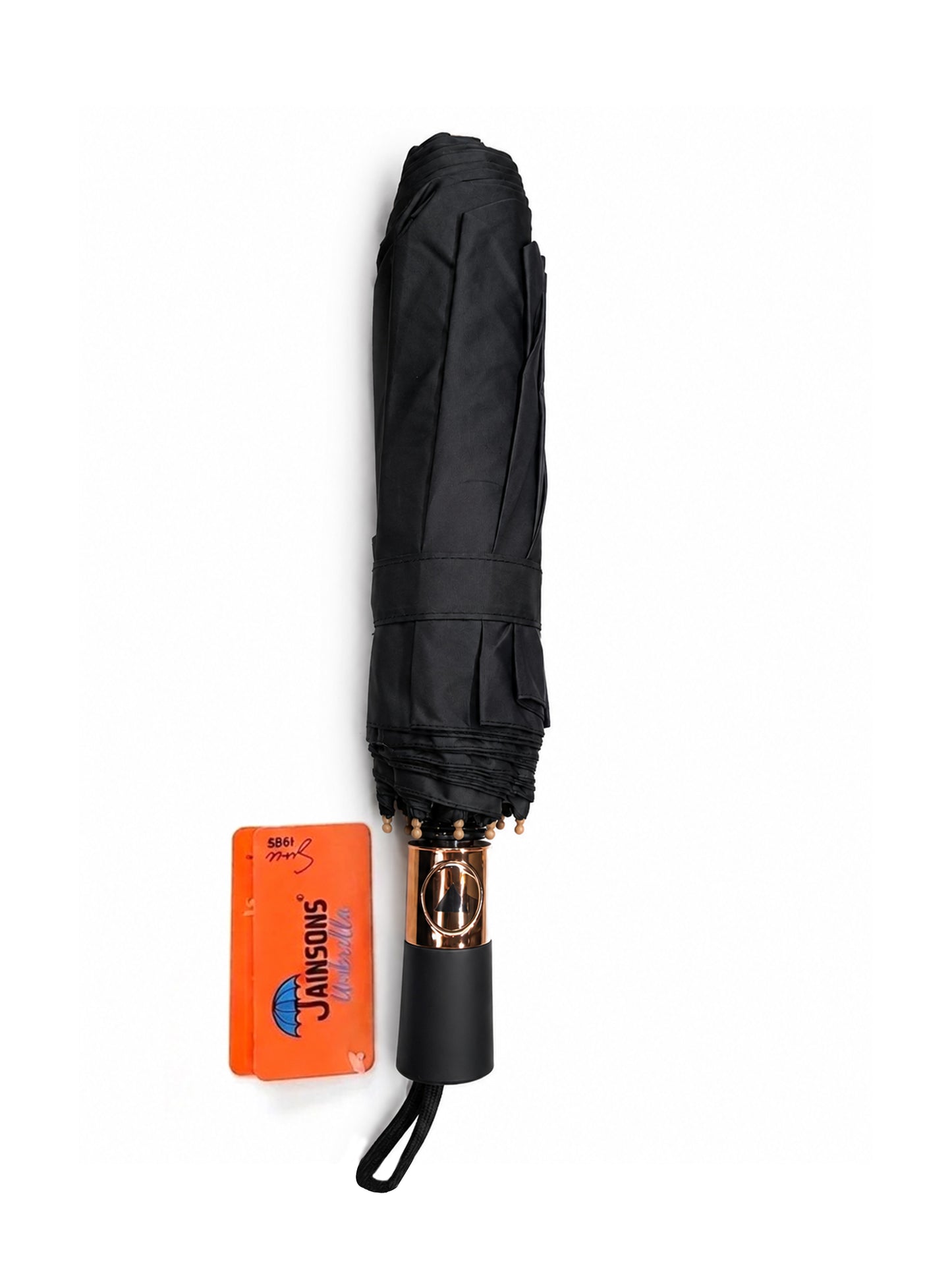 Jainsons Maverick X2 Umbrella | 3 Fold Umbrella | Jumbo Size | Black