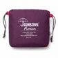 Jainsons Premium Women's Long Raincoat | Purple | Waterproof Hooded Rainwear with Belt & Carry Pouch