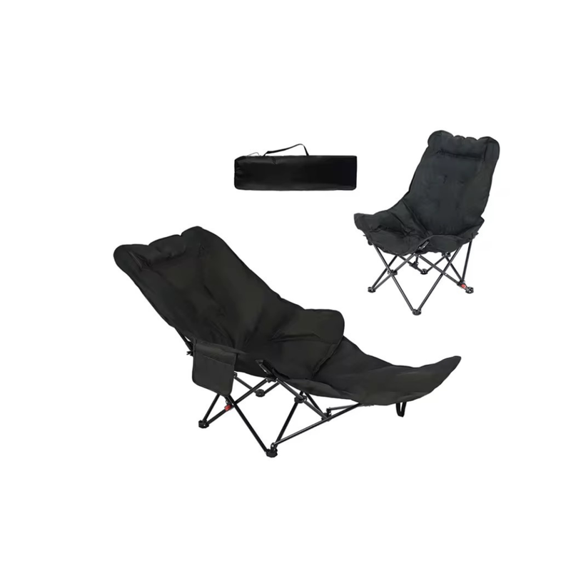 FOLDABLE CAMPING CHAIR WITH LEG EXTENSION